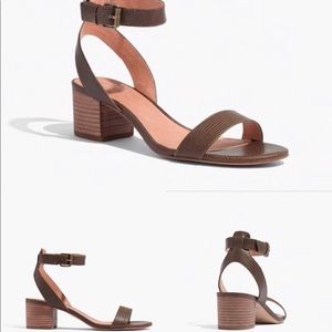 Madewell The Alice Sandal in Python Texture